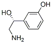 (R)-2-アミノ-1-(3-ヒドロキシフェニル)エタノール 化学構造式