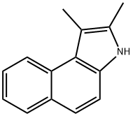 1,2-ジメチル-3H-ベンゾ[e]インドール 化学構造式