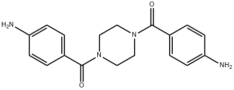 1,4-bis(4-aminobenzoyl)piperazine Structure