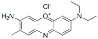 3-amino-7-(diethylamino)-2-methylphenoxazin-5-ium chloride Structure