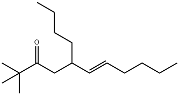 (E)-5-ブチル-2,2-ジメチル-6-ウンデセン-3-オン 化学構造式