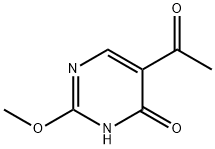 5-Acetyl-4-hydroxy-2-methoxypyrimidine Struktur