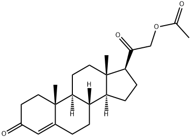Deoxycorticosterone acetate  Struktur
