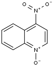 4-硝基喹啉-N-氧化物 结构式