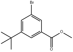 3-ブロモ-5-TERT-ブチル安息香酸メチル 化学構造式