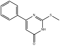 2-methylsulfanyl-6-phenyl-1H-pyrimidin-4-one Structure