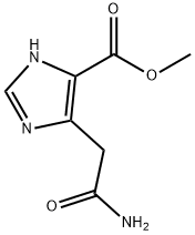 1H-Imidazole-4-carboxylic acid, 5-(2-amino-2-oxoethyl)-, methyl ester Structure
