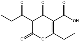 6-ethyl-2,4-dioxo-3-propionyl-3,4-dihydro-2H-pyran-5-carboxylic acid Structure