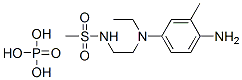 N-[2-[(4-amino-m-tolyl)ethylamino]ethyl]methanesulphonamide dihydrogen phosphate Structure