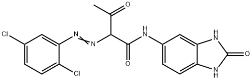 2-[(2,5-dichlorophenyl)azo]-N-(2,3-dihydro-2-oxo-1H-benzimidazol-5-yl)-3-oxobutyramide Structure