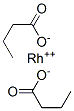 butanoate, rhodium(+2) cation Structure