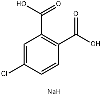 4-氯邻苯二甲酸单钠盐, 56047-23-5, 结构式