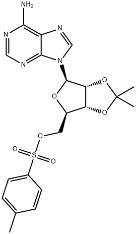 2',3'-O-ISOPROPYLIDENE-5'-O-TOLUOLSULFONYL-ADENOSINE Struktur