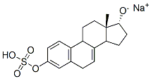 Estra-1,3,5(10),7-tetraene-3,17-diol, 3-(hydrogen sulfate), monosodium salt, (17alpha)- Structure