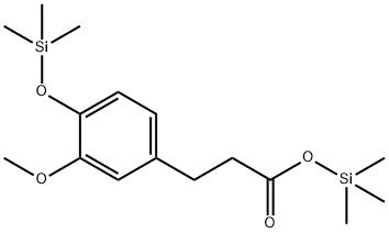 3-[3-Methoxy-4-[(trimethylsilyl)oxy]phenyl]propionic acid trimethylsilyl ester Structure