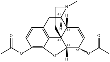 ヘロイン 化学構造式