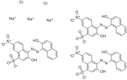 C.I.酸性黑52(第一组成部分), 5610-64-0, 结构式