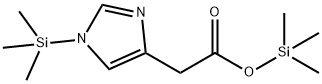 1H-Imidazole-4-acetic acid, 1-(trimethylsilyl)-, trimethylsilyl ester Struktur