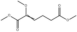 2-メトキシ-2-ヘキセン二酸ジメチル 化学構造式