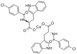 4-CHLOROBENZOYL-L-TRYPTOPHAN CALCIUM SALT Struktur