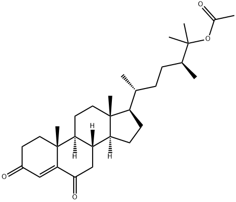 25-(Acetyloxy)ergost-4-ene-3,6-dione Struktur