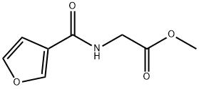 N-(3-フロイル)グリシンメチル 化学構造式
