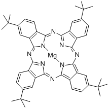 (TETRA-T-BUTYLPHTHALOCYANINATO)MAGNESIUM Struktur