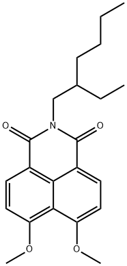 2-(2-ethylhexyl)-6,7-dimethoxy-1H-benz[de]isoquinoline-1,3(2H)-dione Structure