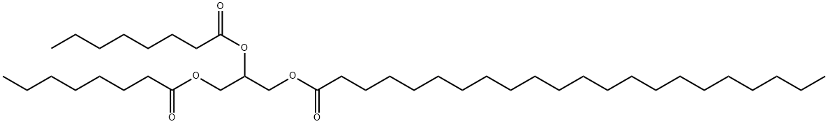 2,3-bis[(1-oxooctyl)oxy]propyl docosanoate  Struktur