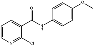 2-chloro-N-(4-methoxyphenyl)pyridine-3-carboxamide Struktur