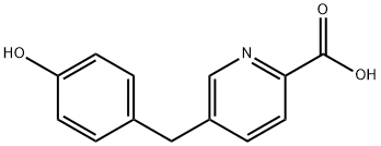 5-[(4-Hydroxyphenyl)methyl]-2-pyridinecarboxylic acid Structure