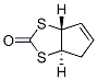4H-Cyclopenta-1,3-dithiol-2-one,tetrahydro-,trans-(9CI) Struktur