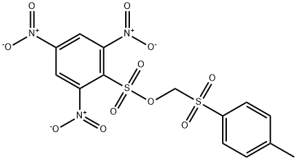 [(4-Methylphenyl)sulfonyl]methyl 2,4,6-trinitrobenzenesulfonate Struktur