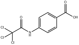 4-[(トリクロロアセチル)アミノ]安息香酸 化学構造式