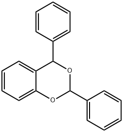 2,4-ジフェニル-4H-1,3-ベンゾジオキシン 化学構造式