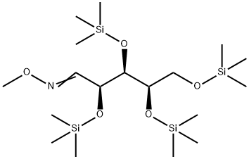 2-O,3-O,4-O,5-O-Tetrakis(trimethylsilyl)-D-xylose O-methyl oxime Struktur