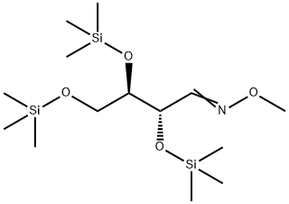 (2R,3R)-2,3,4-Tris[(trimethylsilyl)oxy]butanal O-methyl oxime Structure