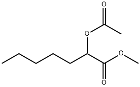 2-Acetoxyheptanoic acid methyl ester Structure