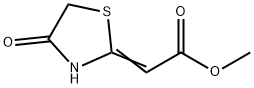 (4-Oxothiazolidin-2-ylidene)acetic acid methyl ester 结构式