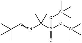 [1-[(2,2-Dimethylpropylidene)amino]-1-methylethyl]phosphonic acid bis(trimethylsilyl) ester 结构式