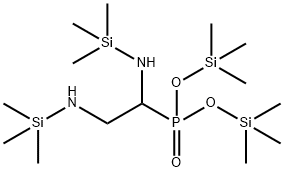 [1,2-Bis[(trimethylsilyl)amino]ethyl]phosphonic acid bis(trimethylsilyl) ester Struktur