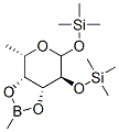 1-O,2-O-Bis(trimethylsilyl)-3-O,4-O-(methylboranediyl)-6-deoxy-L-galactopyranose Structure