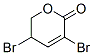 3,5-Dibromo-5,6-dihydro-2H-pyran-2-one 结构式