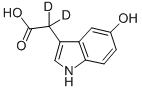 5-HYDROXYINDOLE-3-ACETIC-2,2-D2 ACID Structure
