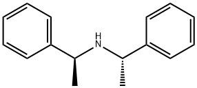 (-)-ビス[(S)-1-フェニルエチル]アミン 化学構造式