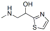 2-Thiazolemethanol,  -alpha--[(methylamino)methyl]- Structure