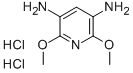 2,6-二甲氧基-3,5-吡啶二胺 HCL, 56216-28-5, 结构式