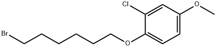 4-[(6-bromohexyl)oxy]-3-chloroanisole Structure
