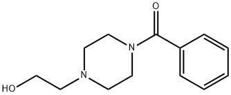 2-(4-Benzoyl-1-piperazinyl)ethanol Struktur