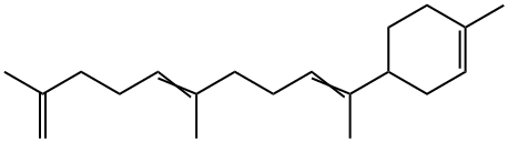 1-メチル-4-(1,5,9-トリメチル-1,5,9-デカトリエニル)-1-シクロヘキセン 化学構造式